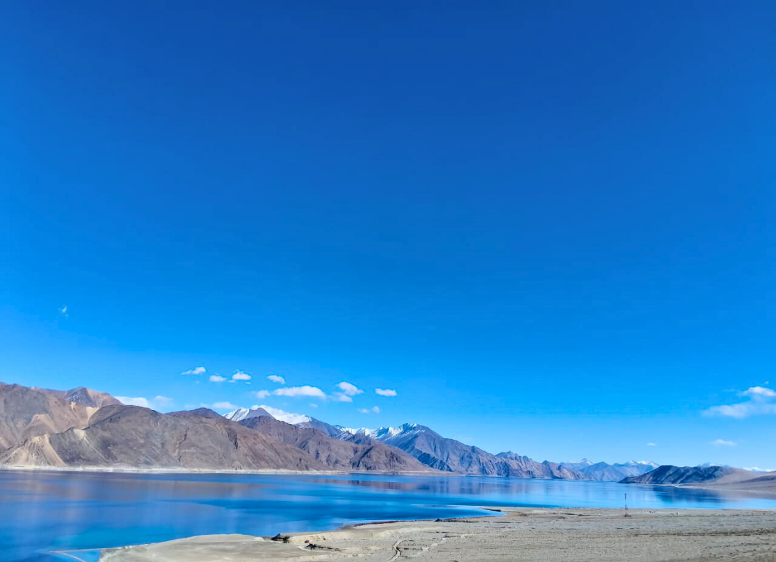 Pangong Lake and Ladakh mountains